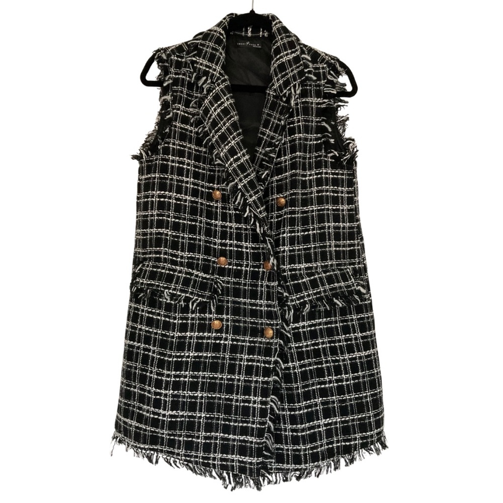 Plaid Sleeveless Vest